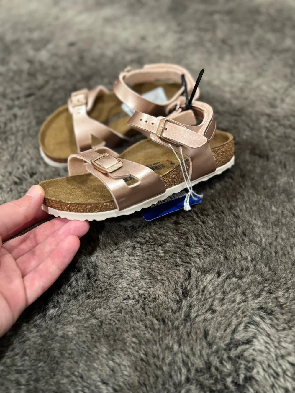 Birkenstock Girls' rose Pink Adjustable Strap Sandals